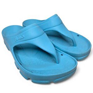 Birkis by Birkenstock Flip Flop Sandals Caribbean Blue Lounge Resort 8 to 8.5